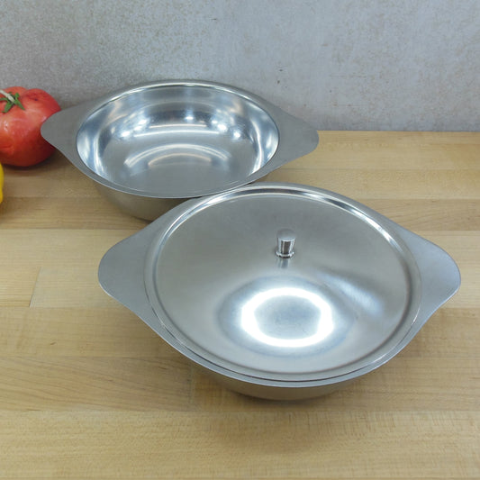 Broms Sweden 18-8 Stainless Covered and Open Serving Bowls