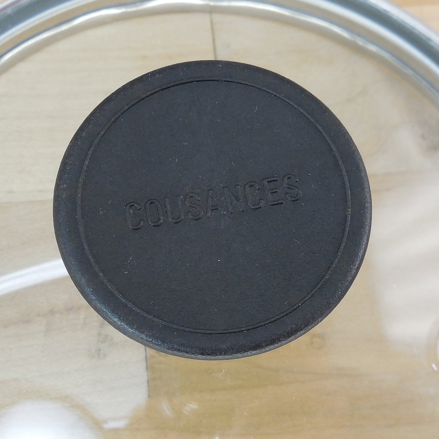 Cousances Le Creuset Black Knob Glass Lid 5.5"