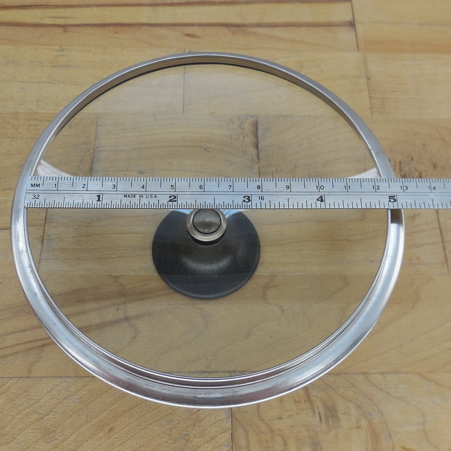 Cousances Le Creuset Black Knob Glass Lid 5.5"