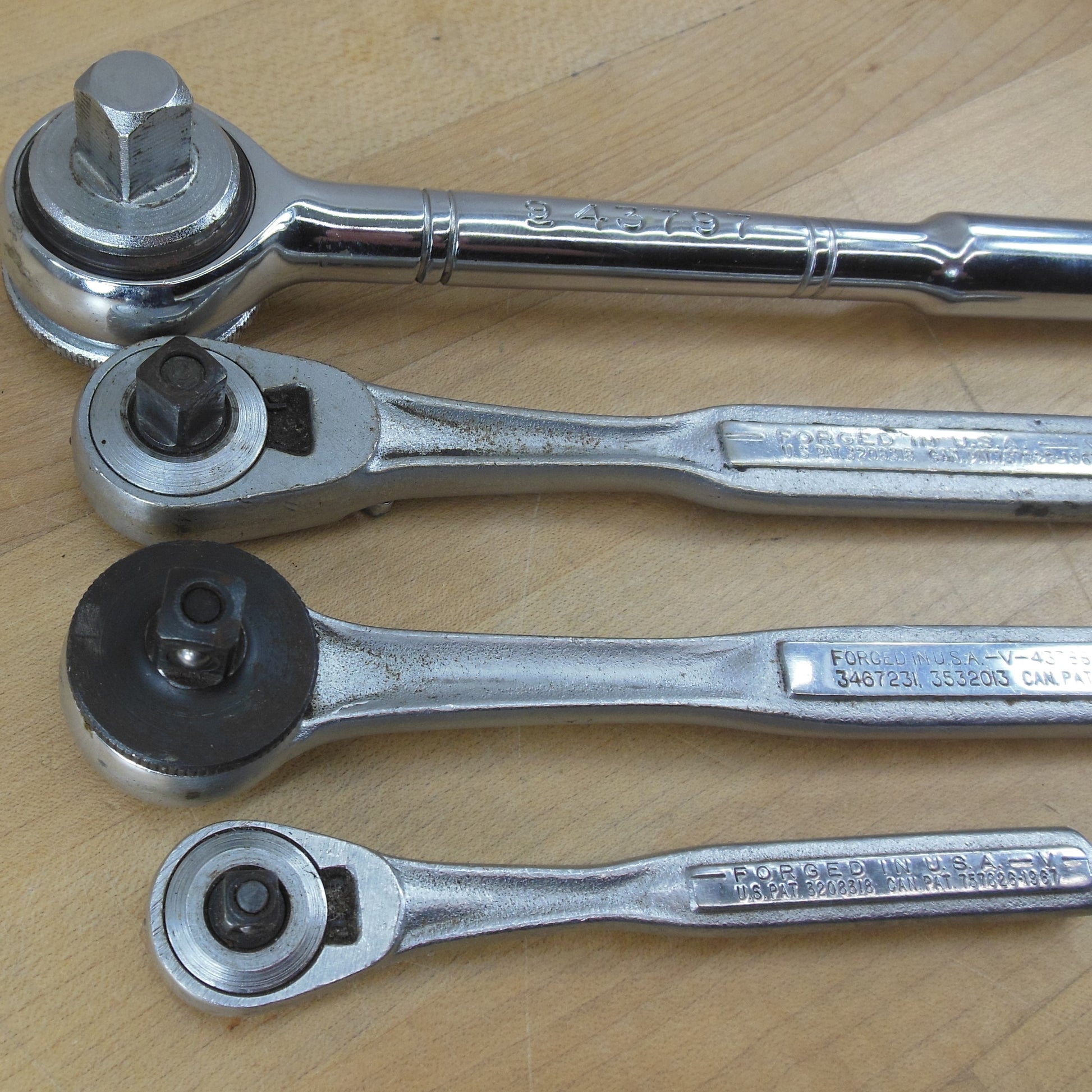 Craftsman Socket Rachet Wrench 4 Lot  1/4" 3/8" 1/2" Drive 43797