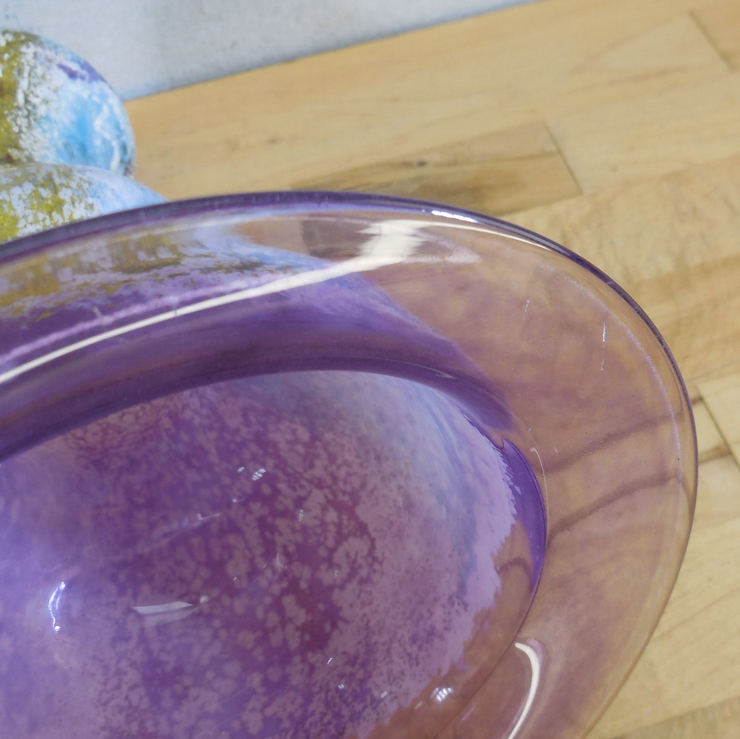 Kosta Boda Sweden 1990's Kjell Engman Signed Can Can Purple Vase 8.75" used