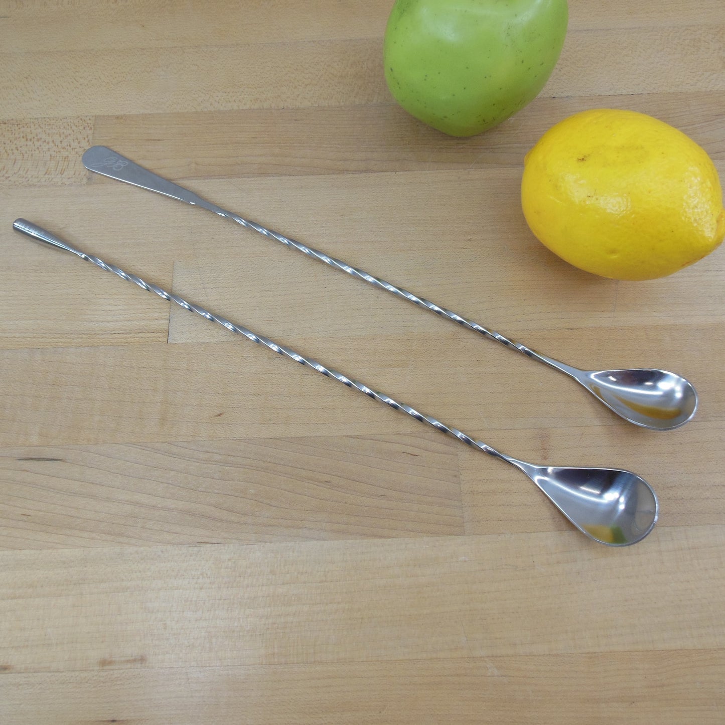 Jillmo & GB Twist Stainless Bar Cocktail Stirrer Spoons