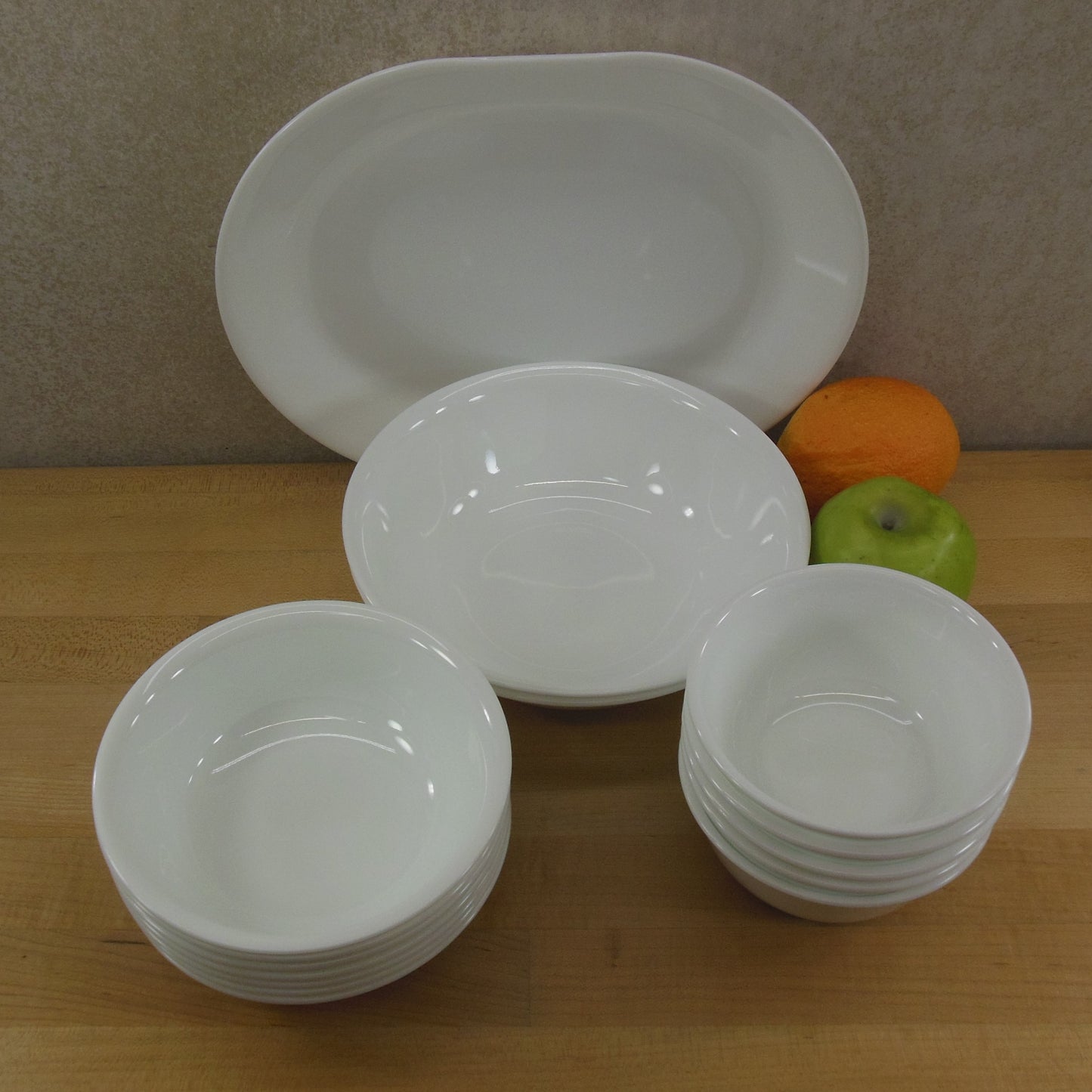 Corelle Corning Ware Winter Frost White 15 Lot - Platter Serving Cereal Soup Bowls used