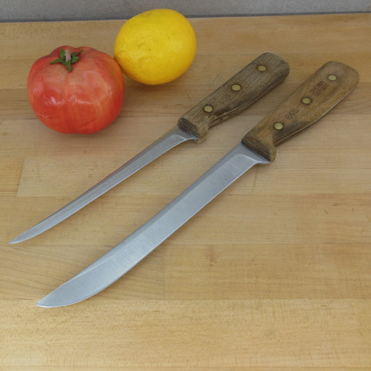 Chicago Cutlery USA 66S Boning & 65S Fillet Knives - Walnut Stainless