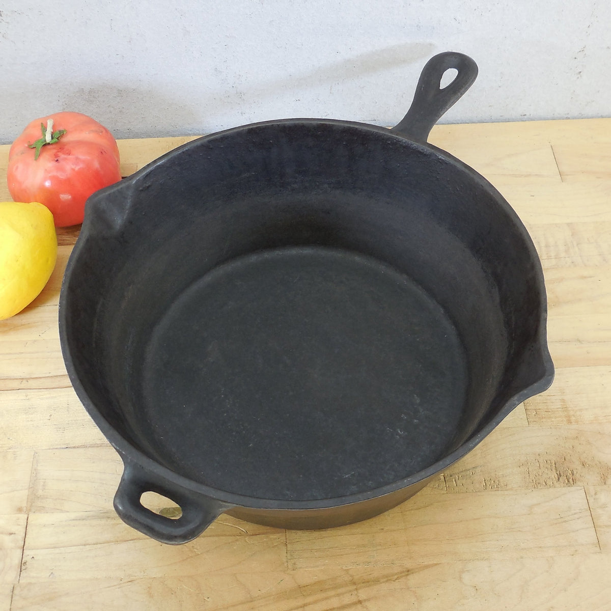 Jones Machining & Foundry Combo Base Deep Cast Iron Skillet Chicken Fryer