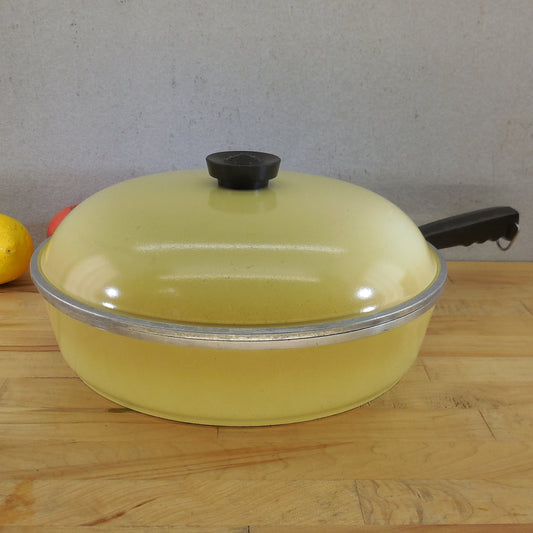Club Aluminum USA 12" Skillet & Lid Harvest Gold Restored