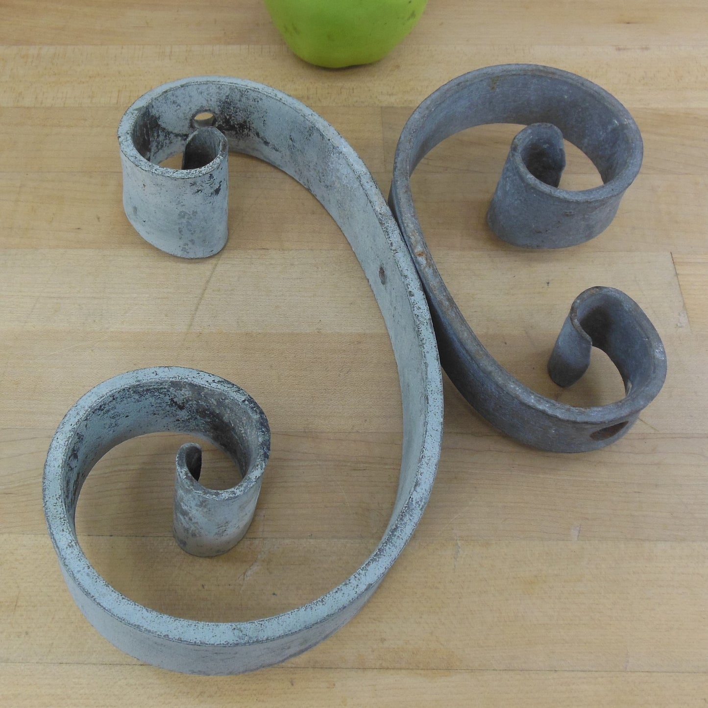 Pair Wrought Iron Scroll Corbel Scroll Brackets