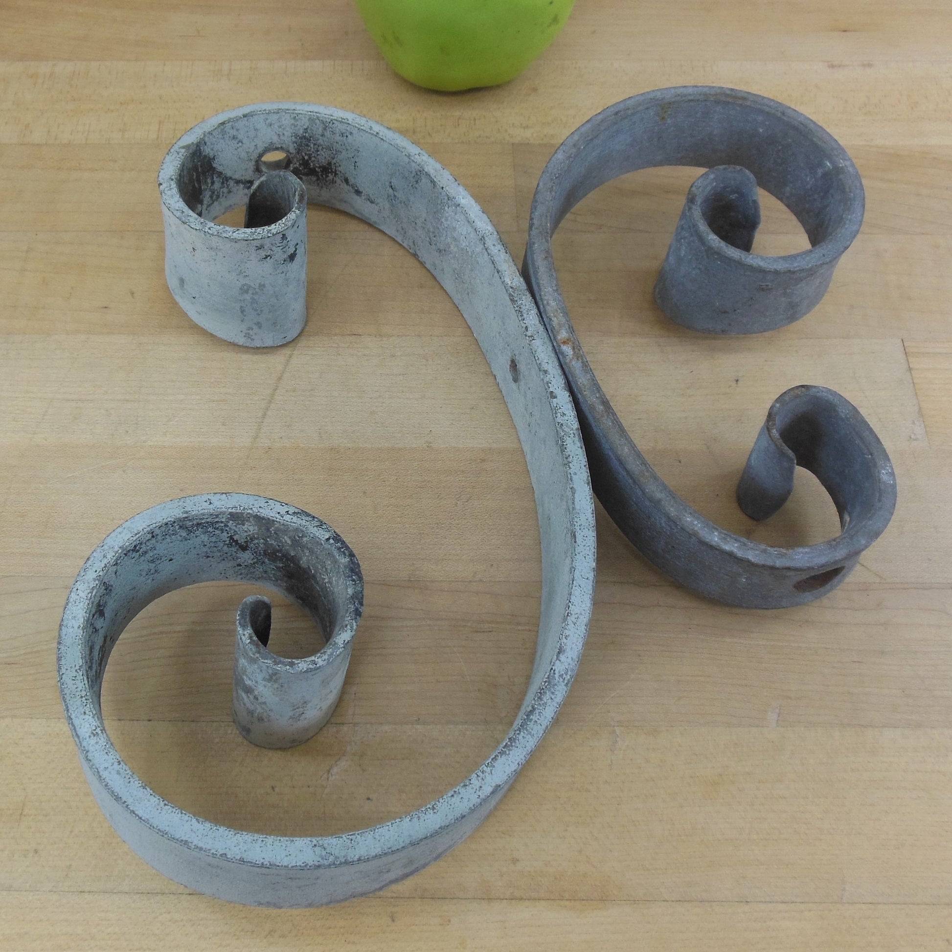 Pair Wrought Iron Scroll Corbel Scroll Brackets