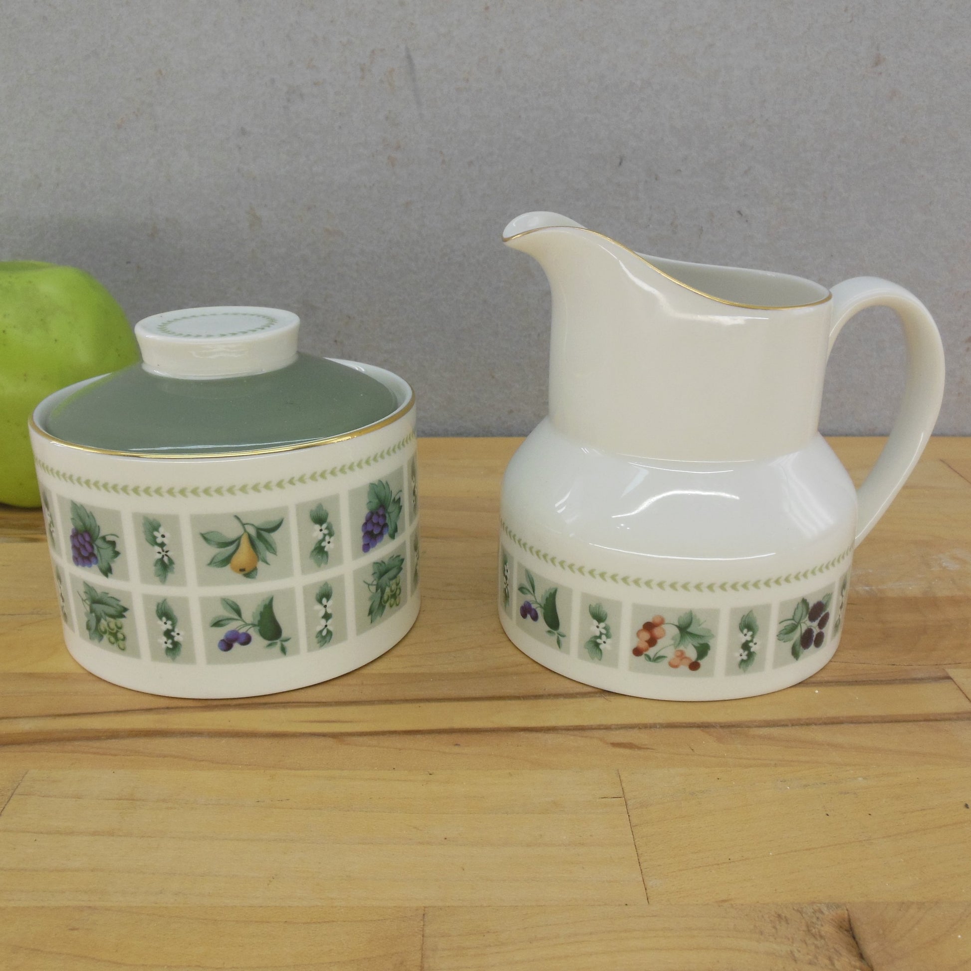 Royal Doulton Tapestry Creamer & Lidded Sugar Bowl