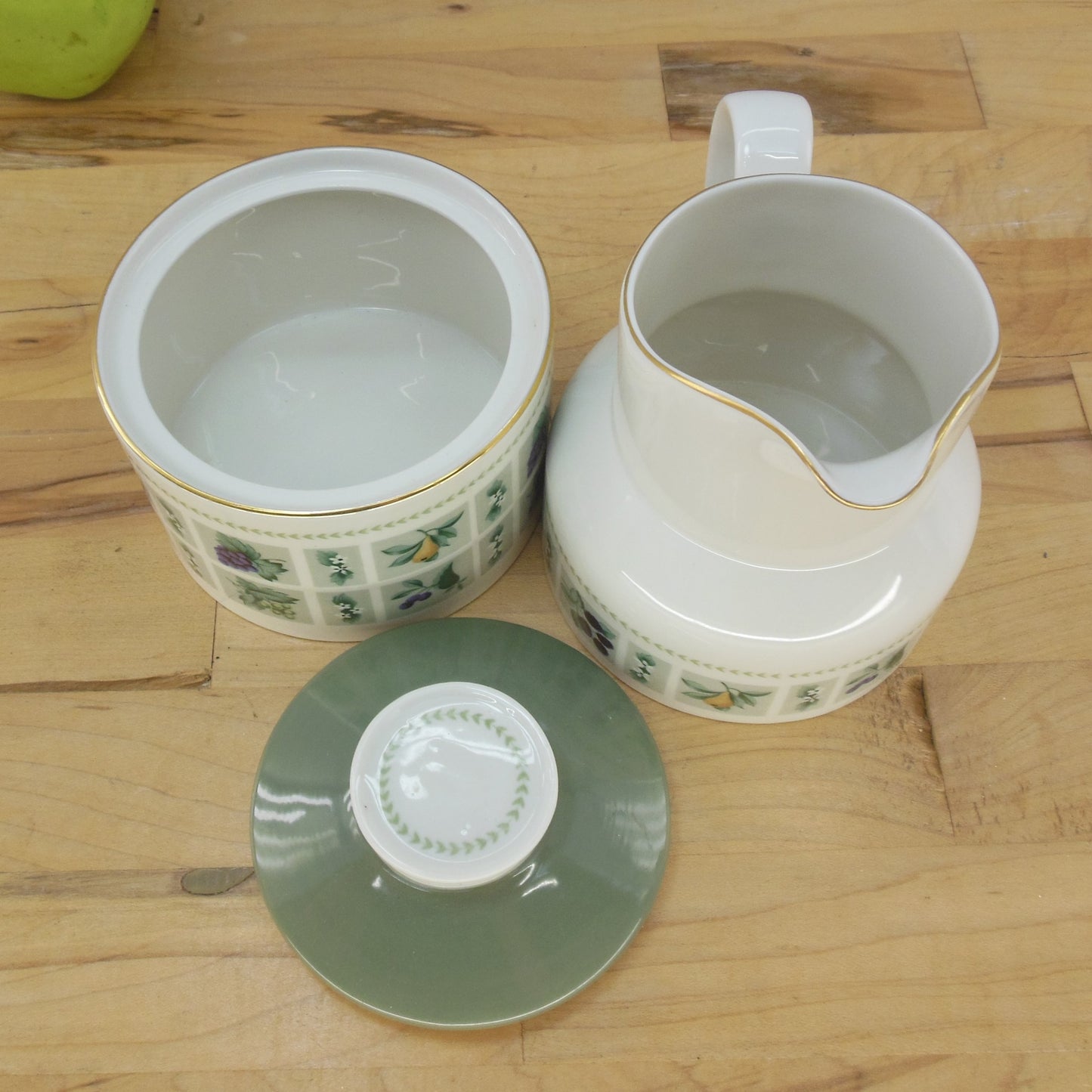Royal Doulton Tapestry Creamer & Lidded Sugar Bowl Vintage