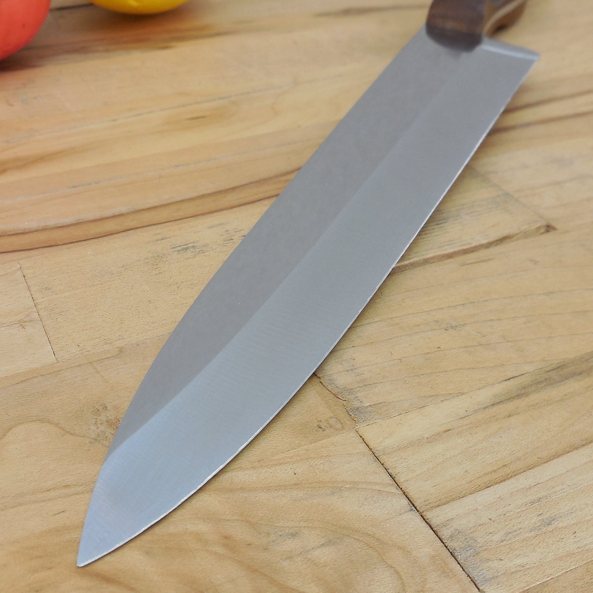 Cutco USA No. 25 Stainless Chef Knife 9" Brown Handle Vintage