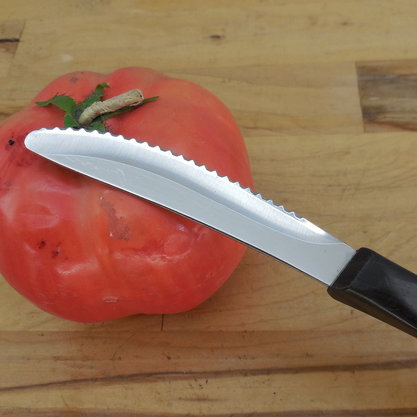 Cutco USA 1759 JG Stainless Serrated Table Steak Knife Classic Brown Handle Used