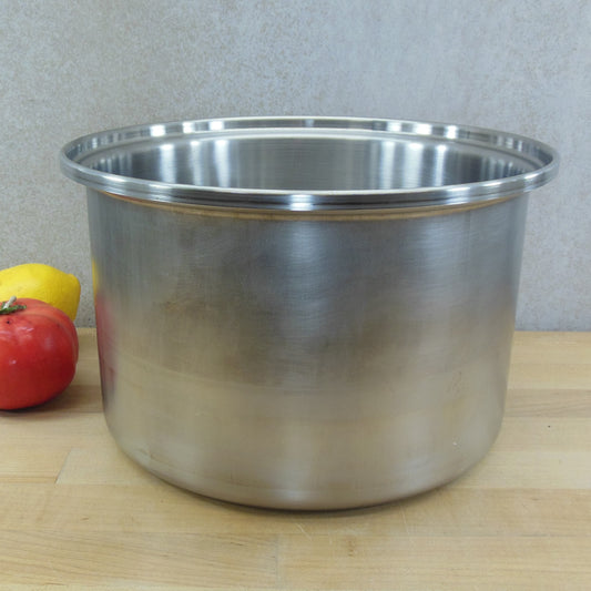 Unbranded Heavy Duty Commercial Stainless Copper Disc 8 Qt Stock Pot to Steam Table
