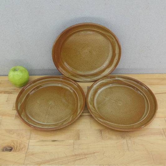 Dansk Nielstone Spice Tan Brown Speckled Dinner Plates 3 Set