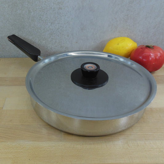 Revere Ware Designers' Group 10" Skillet Stainless Copper Core 6000