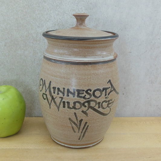 Deneen Pottery Minnesota Wild Rice Lidded Jar Container JD85