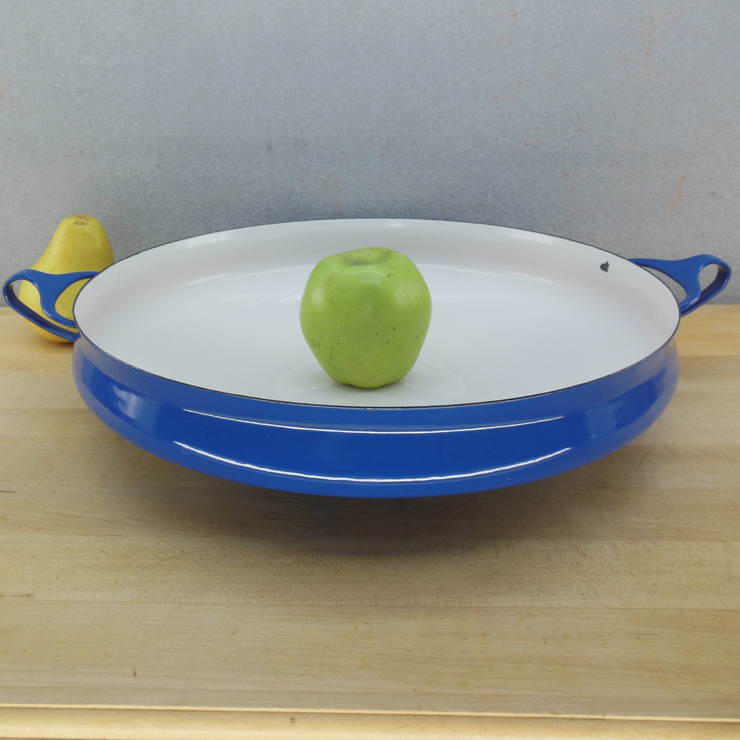 Dansk France Enamelware 13.5" Blue Buffet Server Paella Pan