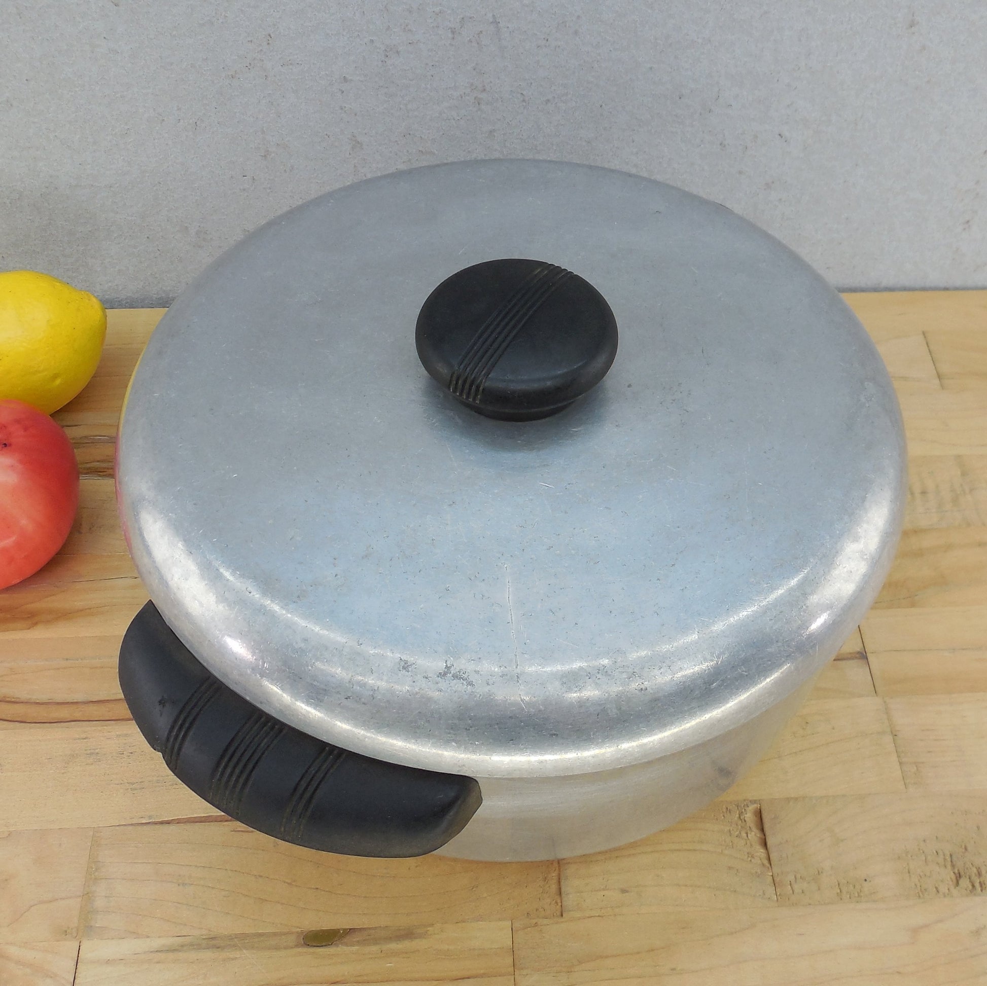 Sears Best Maid of Honor Cast Aluminum 4 Quart Soup Stock Pot & Lid Vintage