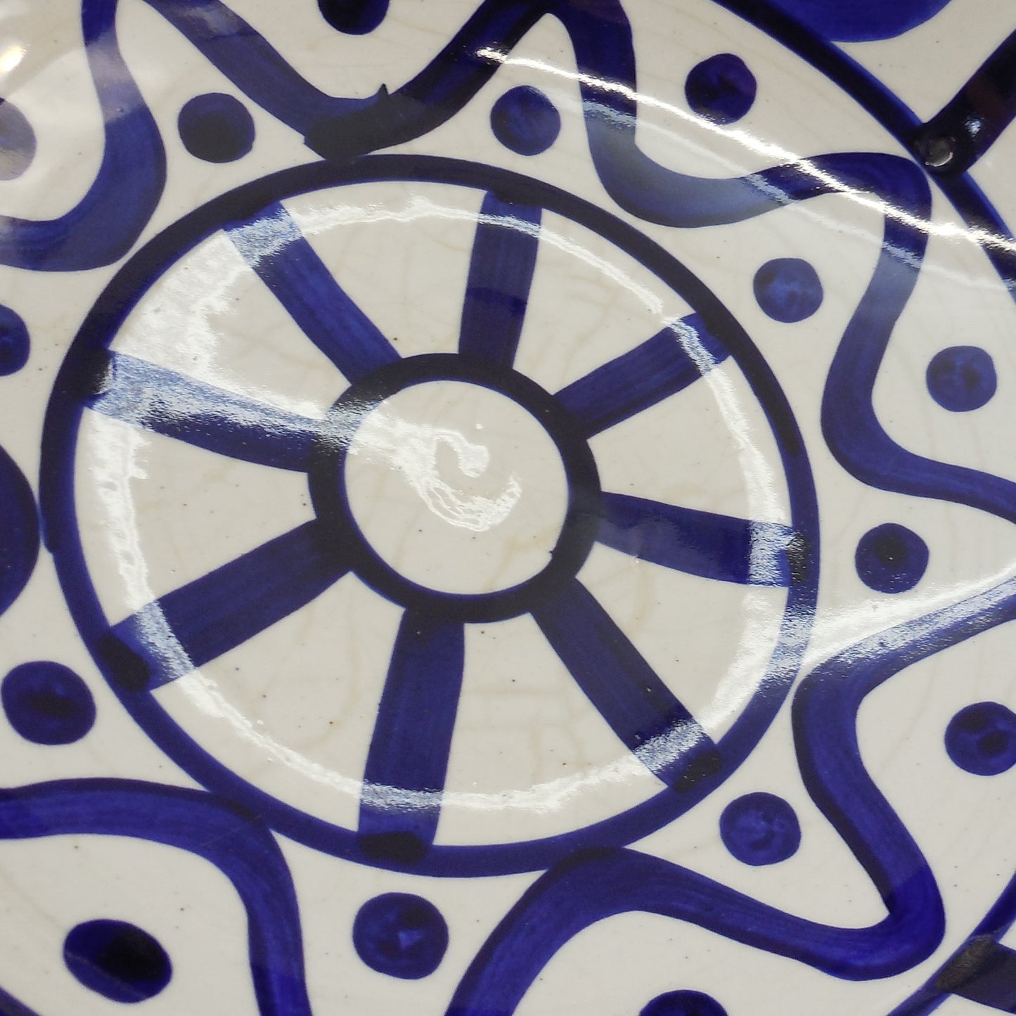 Dansk Japan Arabesque Cobalt Blue Large 10" Salad Serving Bowl Used