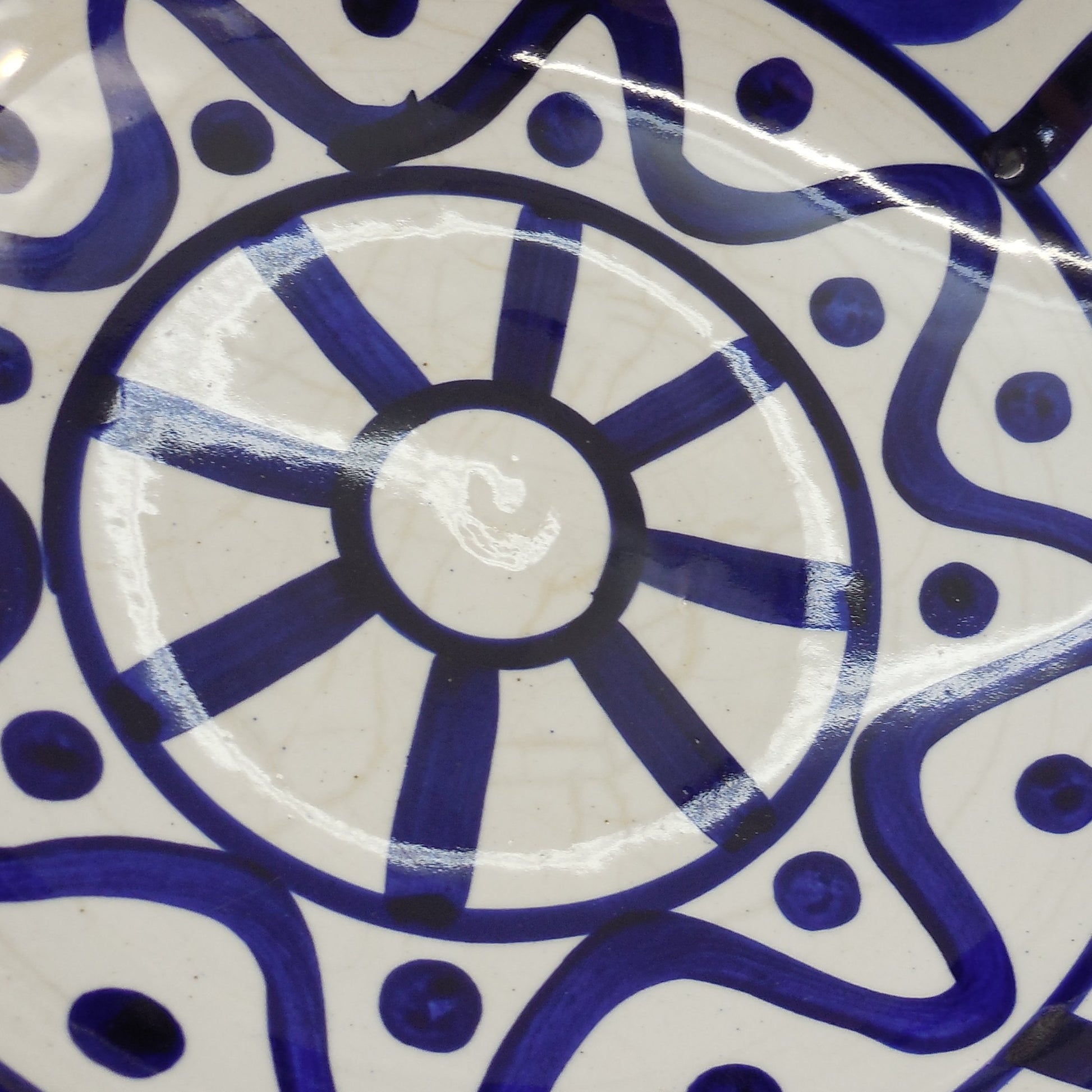 Dansk Japan Arabesque Cobalt Blue Large 10" Salad Serving Bowl Used