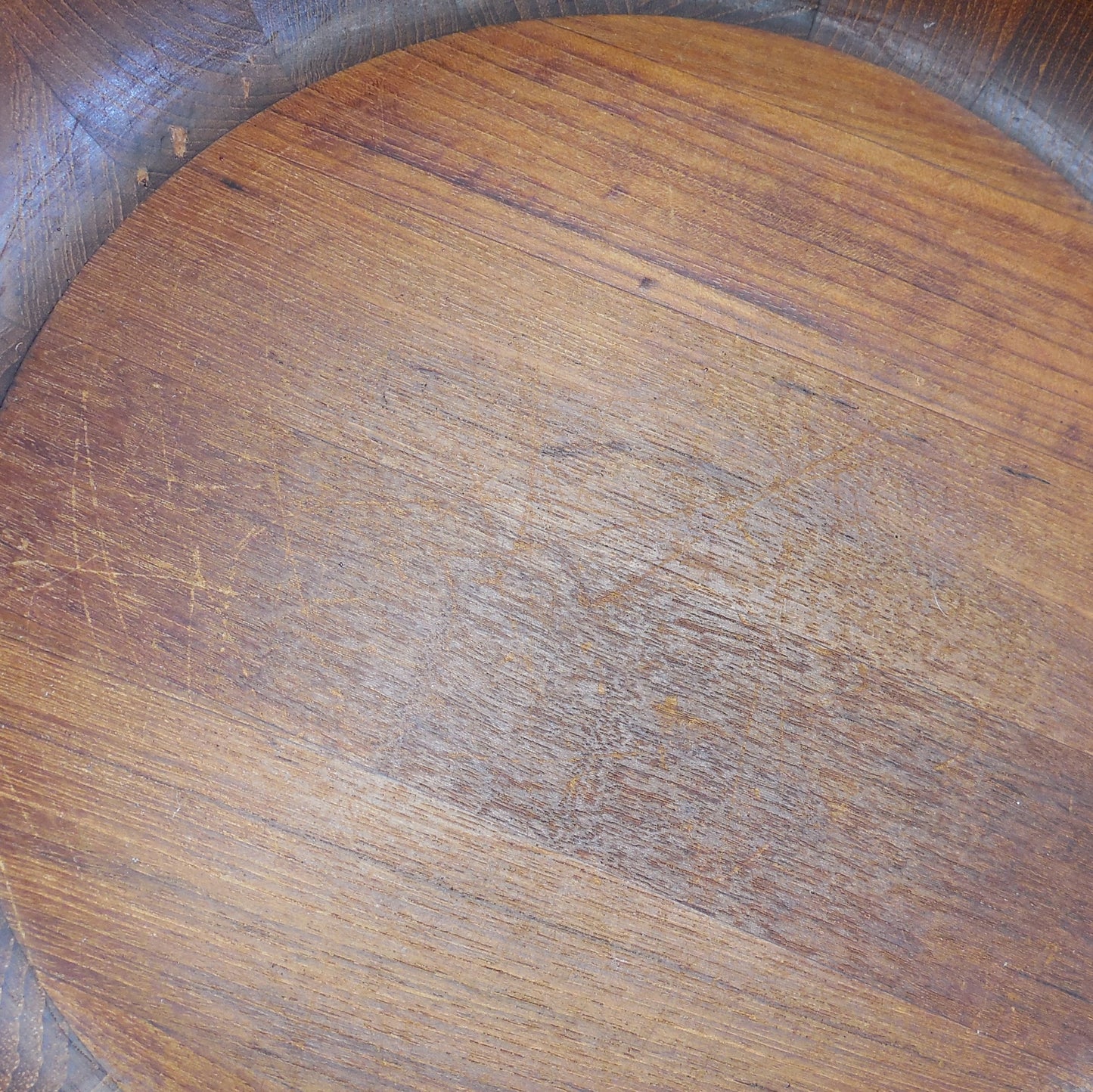 Dansk Malaysia Staved Teak Round 11.5" Salad Serving Bowl - Quistgaard