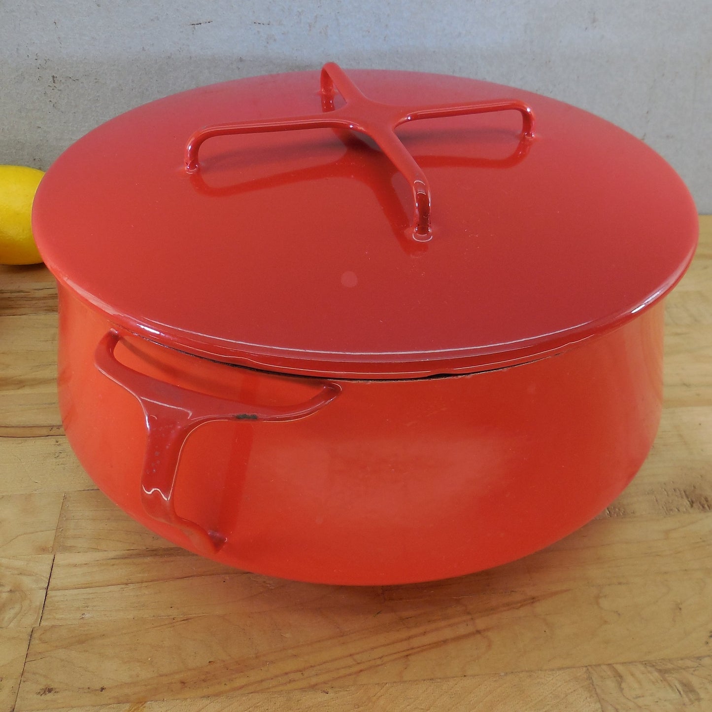 Dansk France Kobenstyle 8 Quart Casserole Pot Dutch Oven Red 11.5"