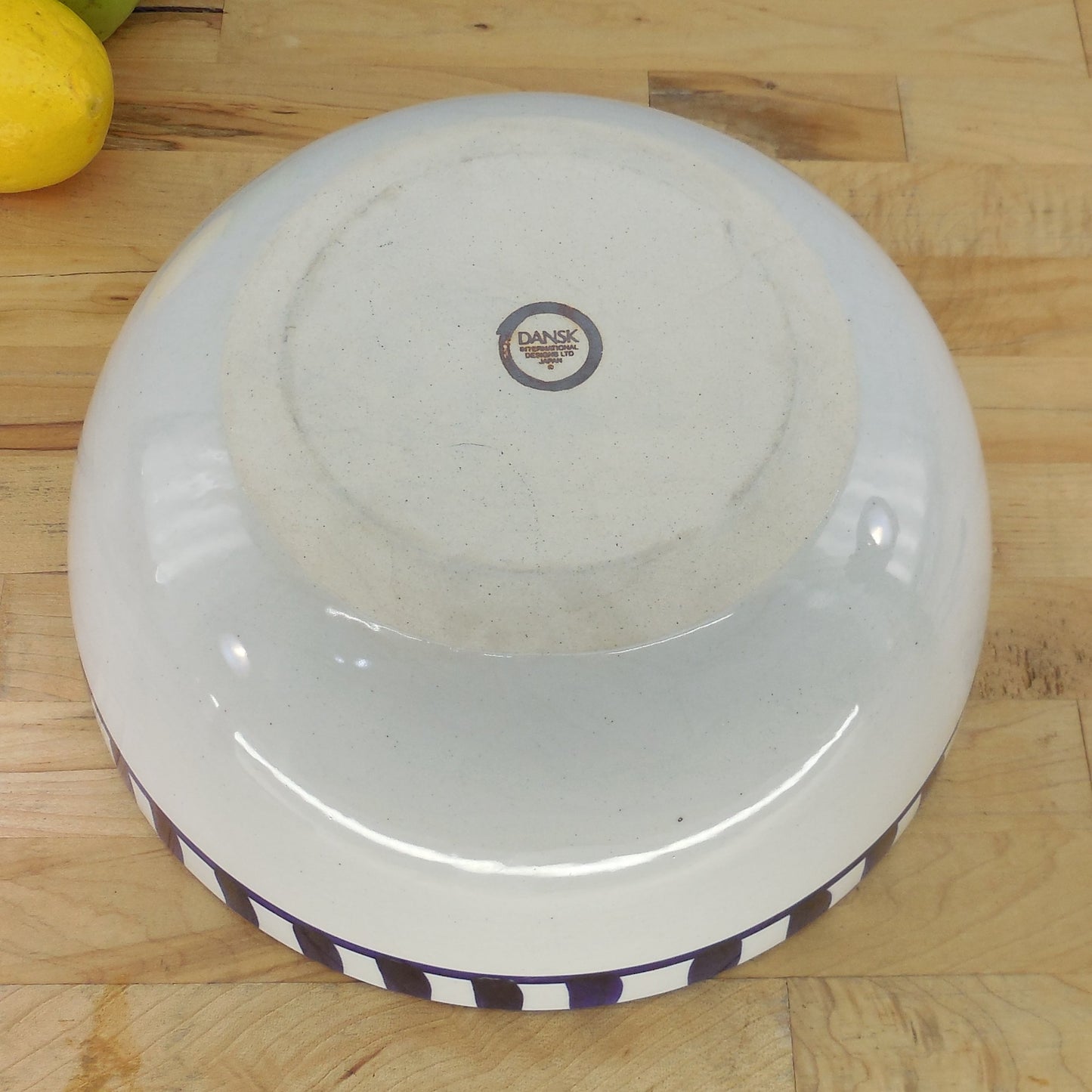 Dansk Japan Arabesque Cobalt Blue Large 10" Salad Serving Bowl Signed