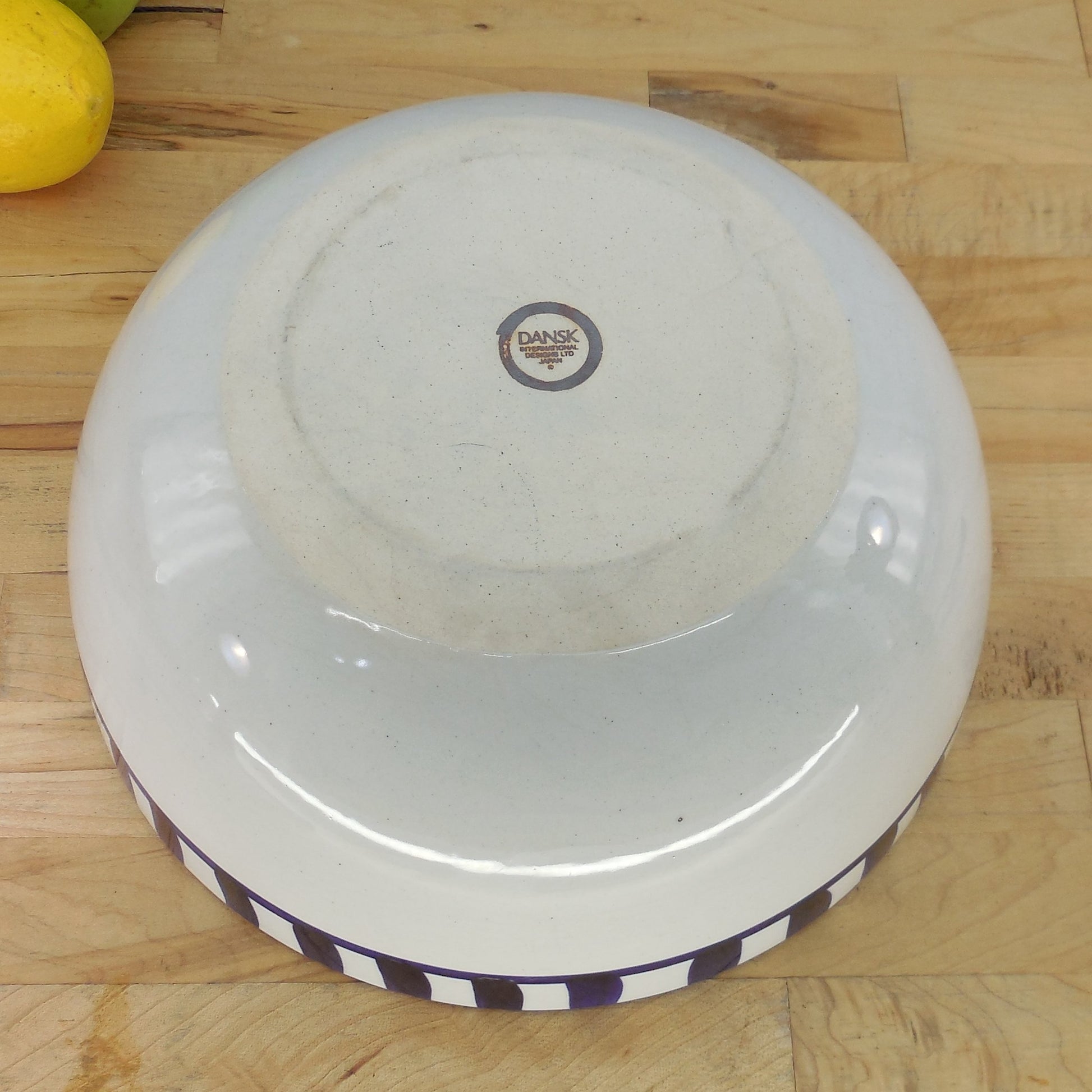 Dansk Japan Arabesque Cobalt Blue Large 10" Salad Serving Bowl Signed