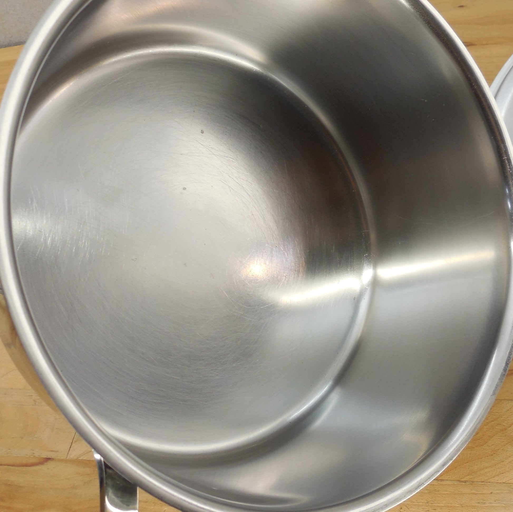 Dansk Korea Stainless Copper Disc 3 Quart Saucepan & Lid Used Cleaned