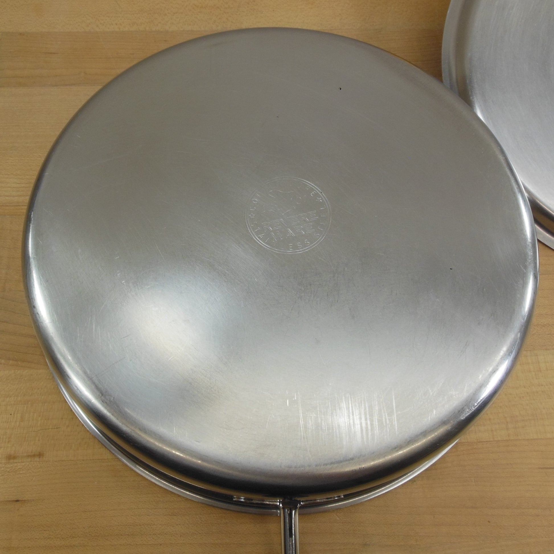 Revere Ware Designers' Group 10" Skillet Stainless Copper Core 6000 Cleaned