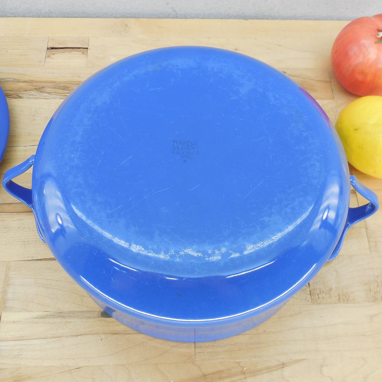 Dansk France Kobenstyle 3 Quart Casserole Pot Dutch Oven Midnight Blue Bottom