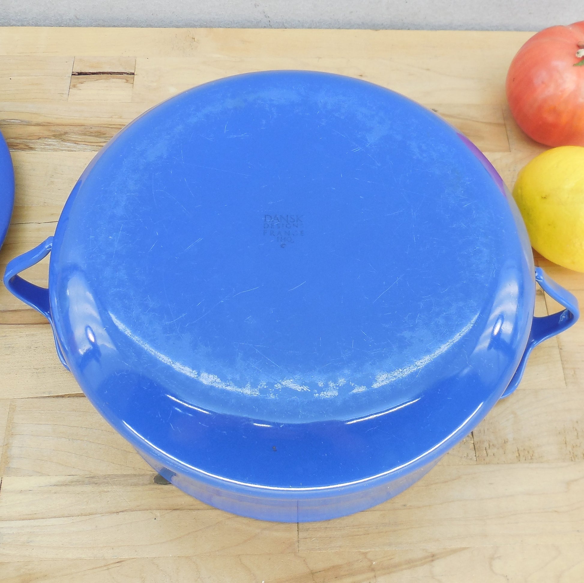 Dansk France Kobenstyle 3 Quart Casserole Pot Dutch Oven Midnight Blue Bottom