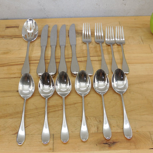 Dansk Korea Statement Glossy Stainless Flatware - 15 Lot Spoon Fork Knife