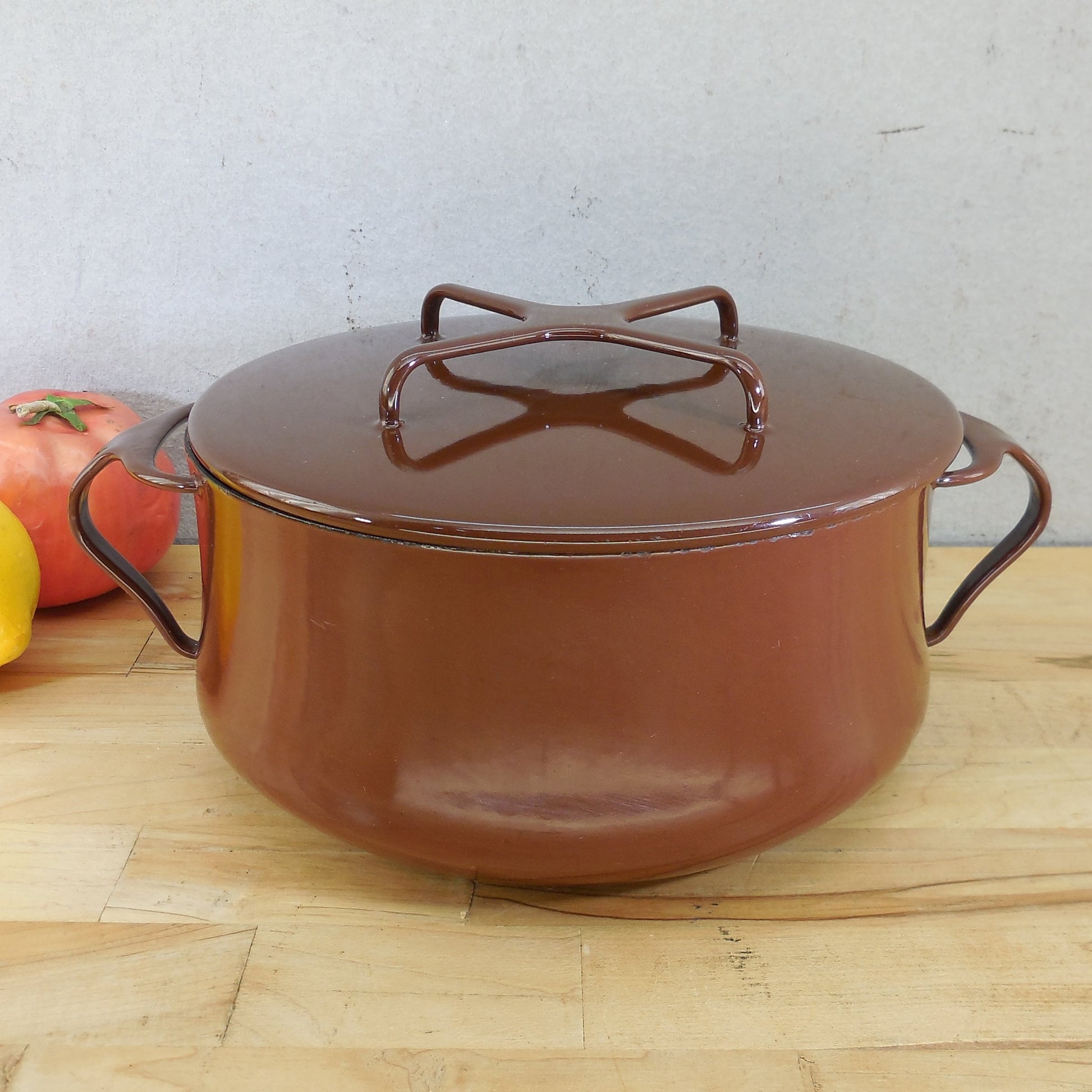Dansk France Kobenstyle 2 Quart Casserole Pot Dutch Oven Chocolate Brown EUC