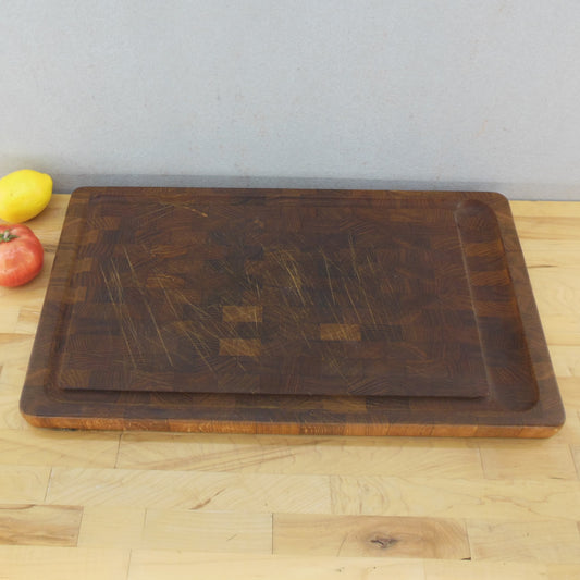 Dansk Malaysia JHQ Large Teak End Grain Cutting Board 13" x 23"