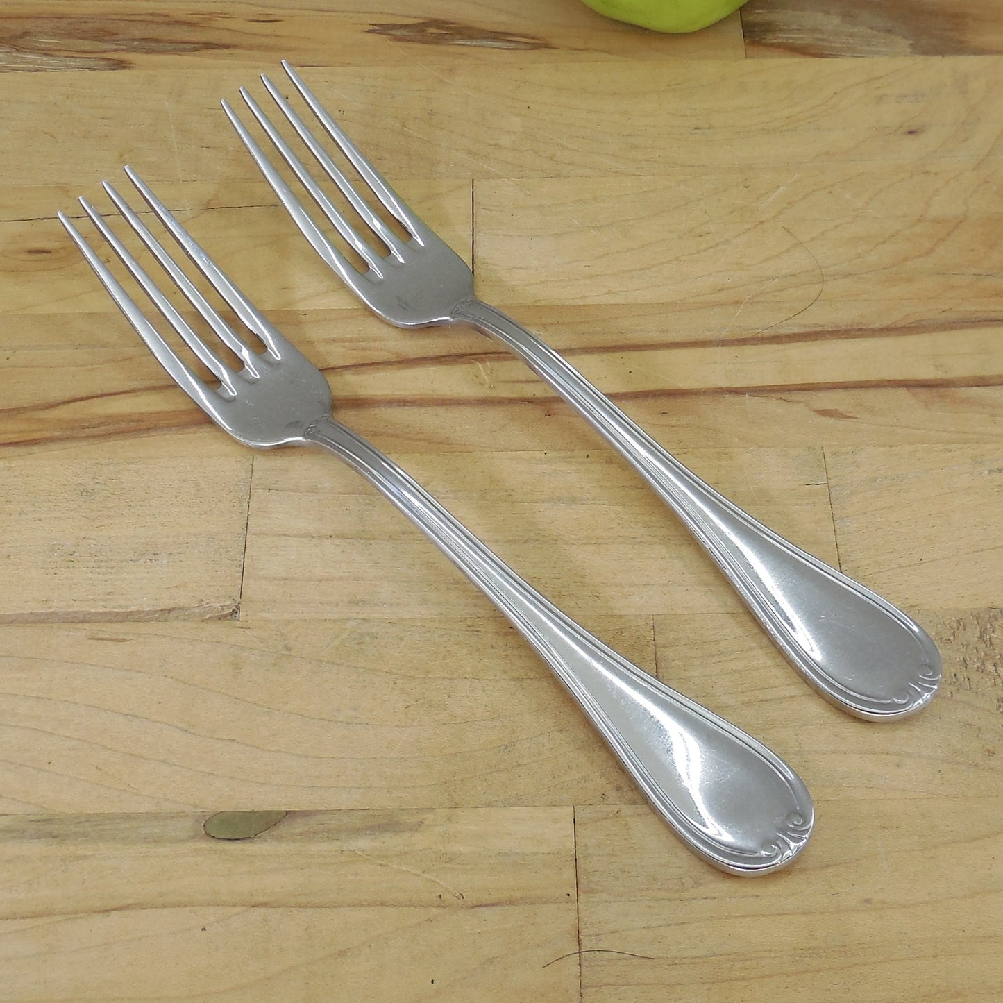 Guy DeGrenne France Renoir Stainless Glossy Flatware - 2 Dinner Forks
