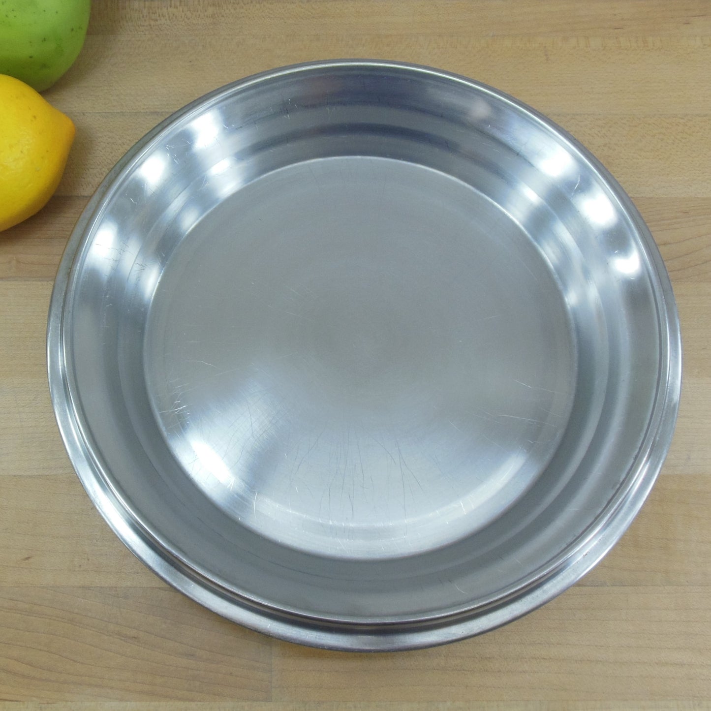 Dietary Products Japan 18-8 Insulated Stainless Steel 9" Pie Pan Dish vintage