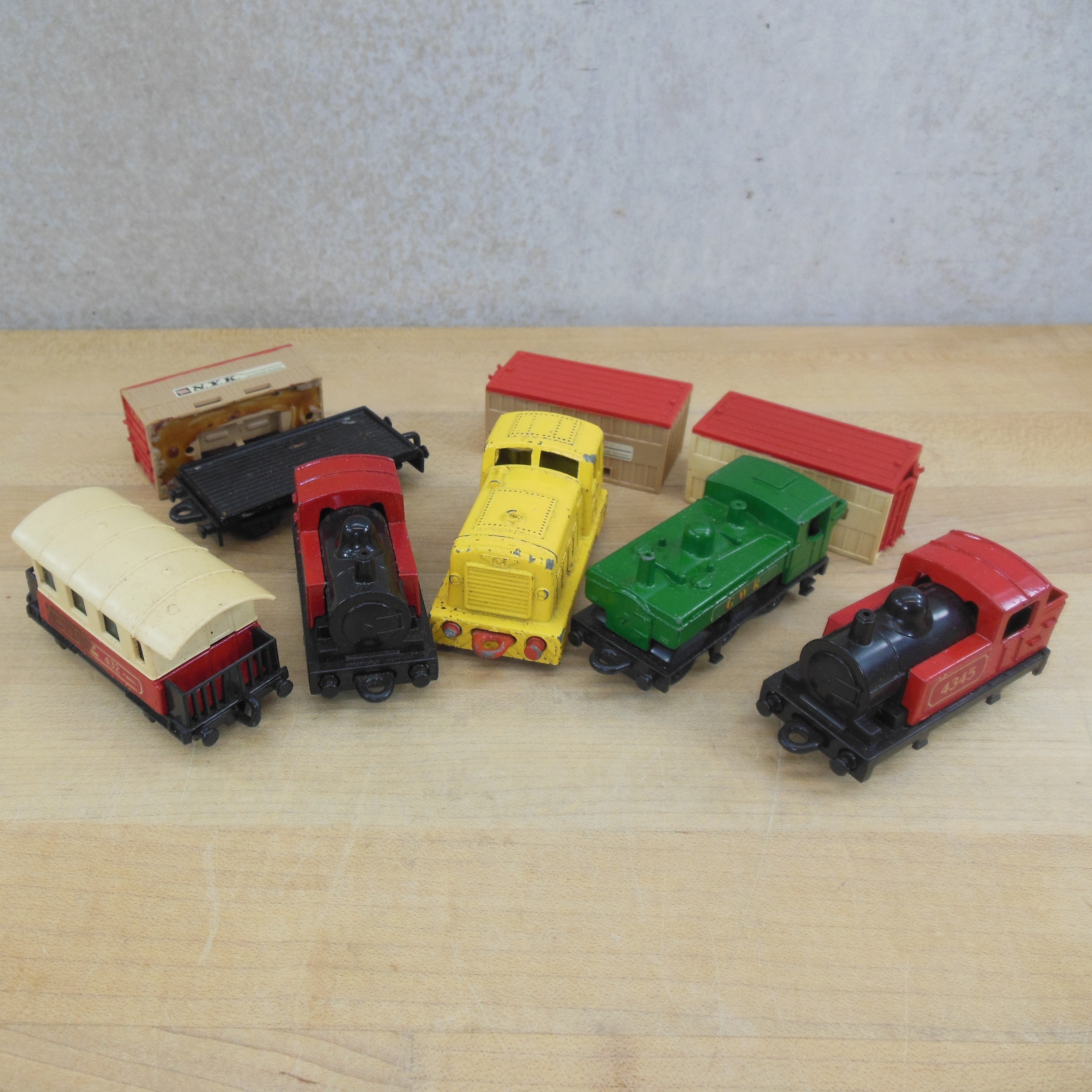 Matchbox store train cars