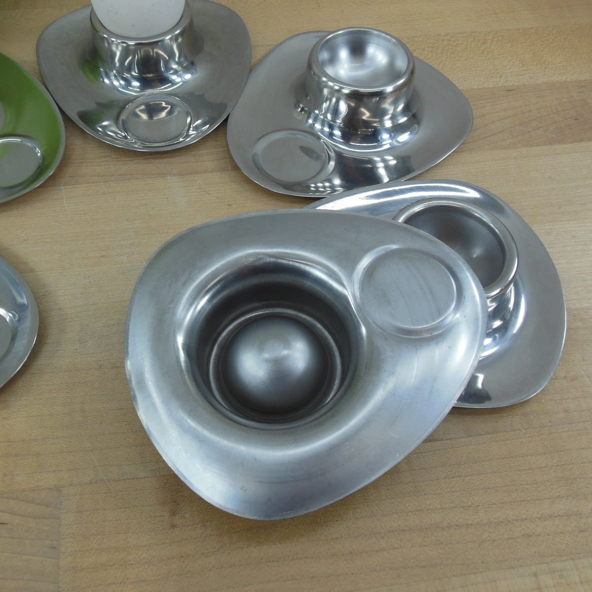 Unbranded Quist Style Germany Stainless Egg Cups - 6 Set vintage used