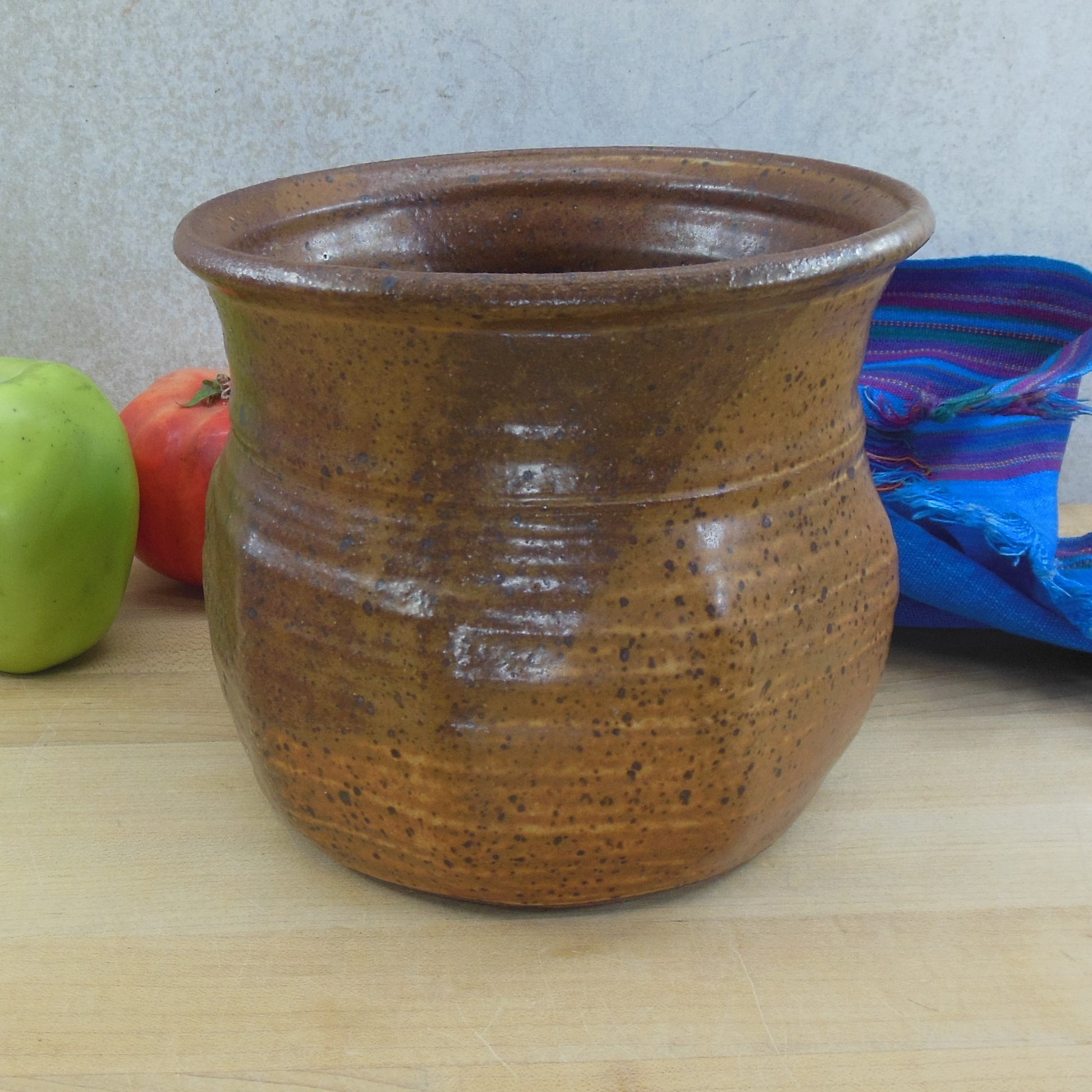 E. Jacobson Stoneware Pottery Vase Natural Browns