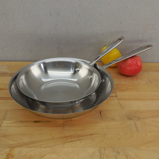 Emeril By All-Clad Stainless Copper Core 8" & 10" Skillet Fry Pans