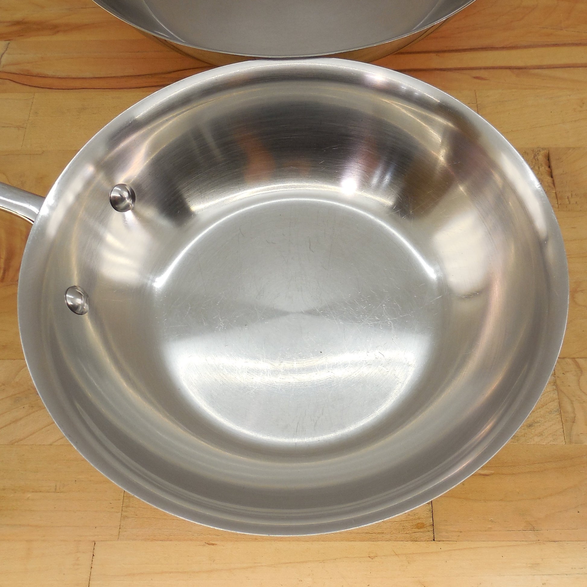 Emeril By All-Clad Stainless Copper Core 8" & 10" Skillet Fry Pans Vintage