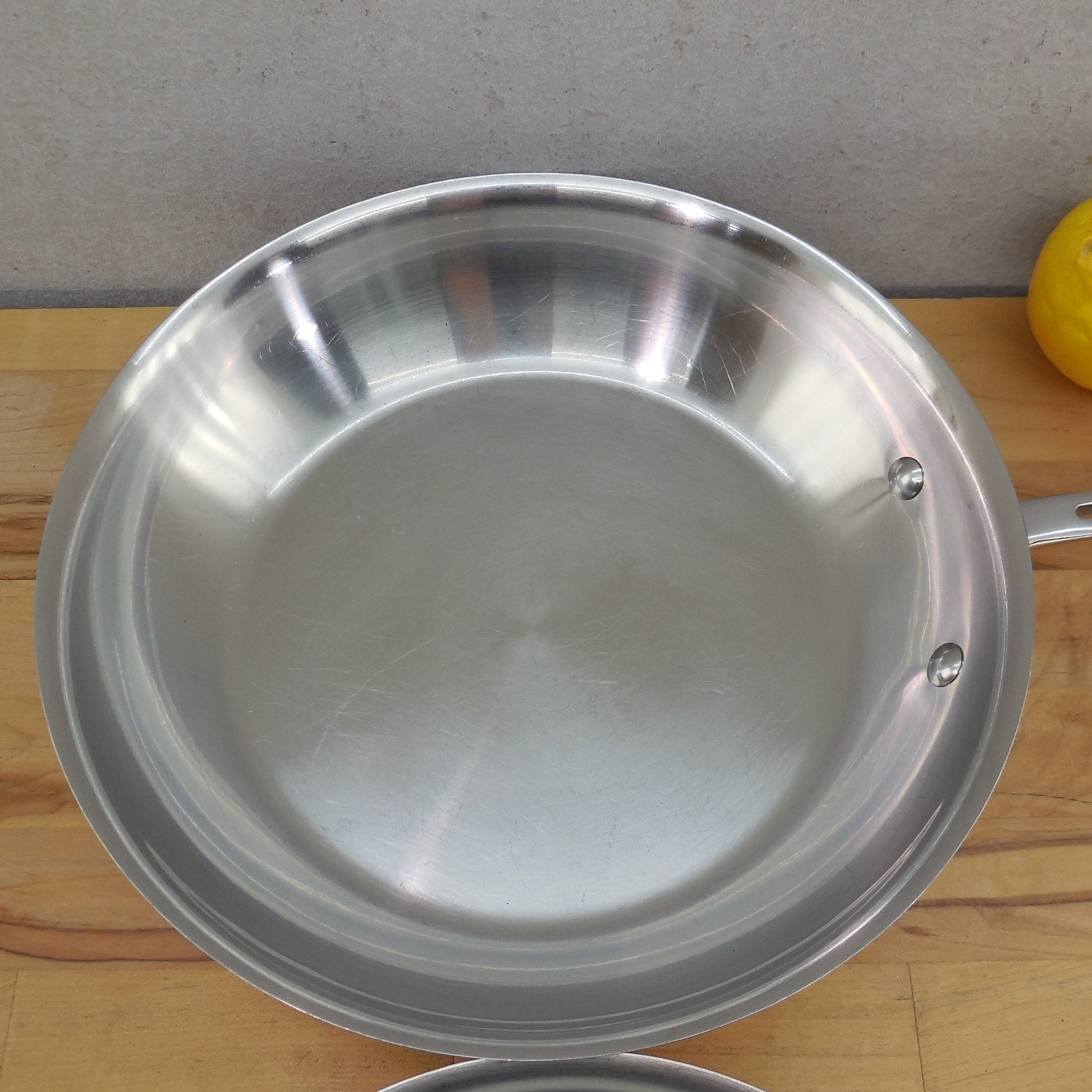 Emeril By All-Clad Stainless Copper Core 8" & 10" Skillet Fry Pans Used