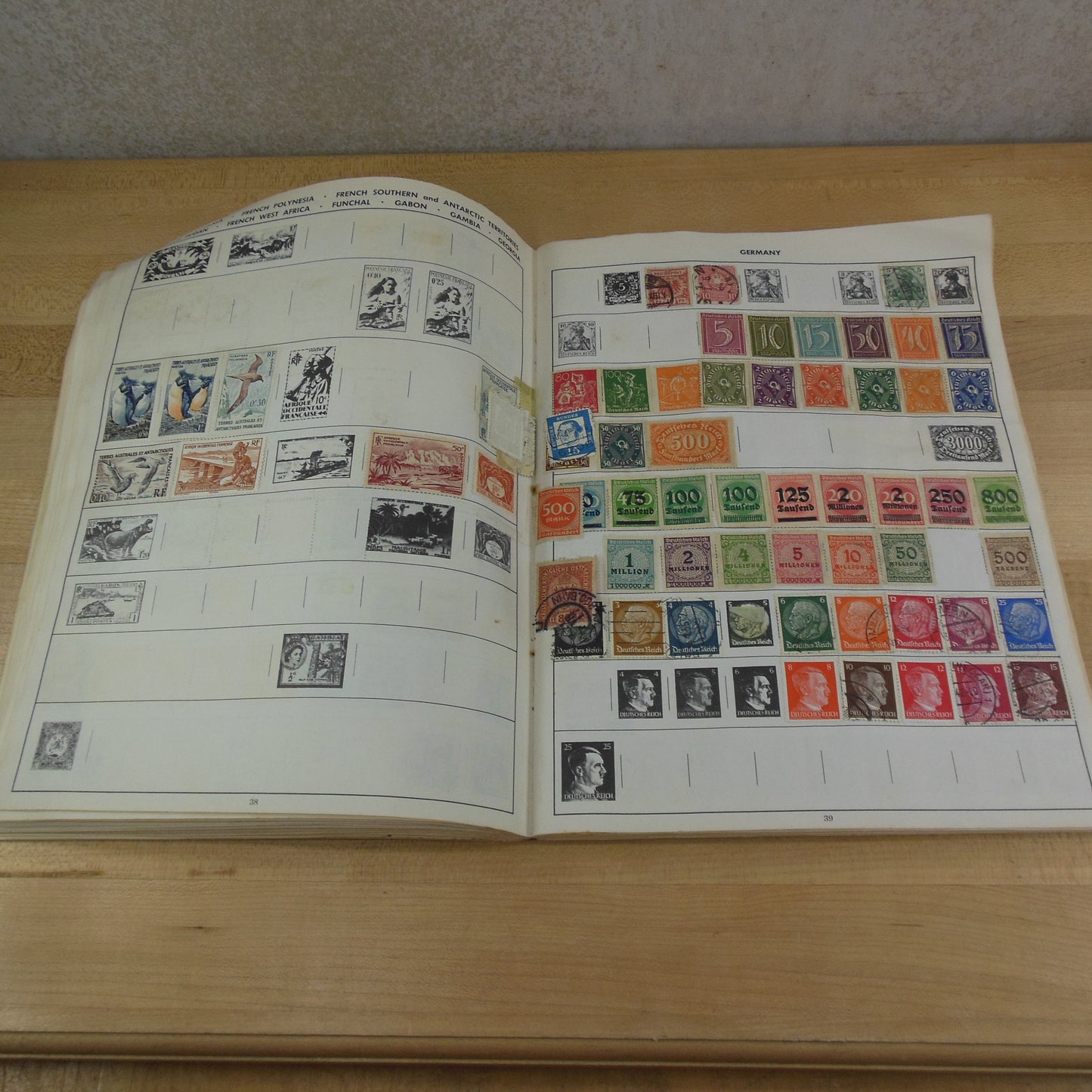 Explorer World Stamp Collector Album 1960 - Partially Filled Unresearched US