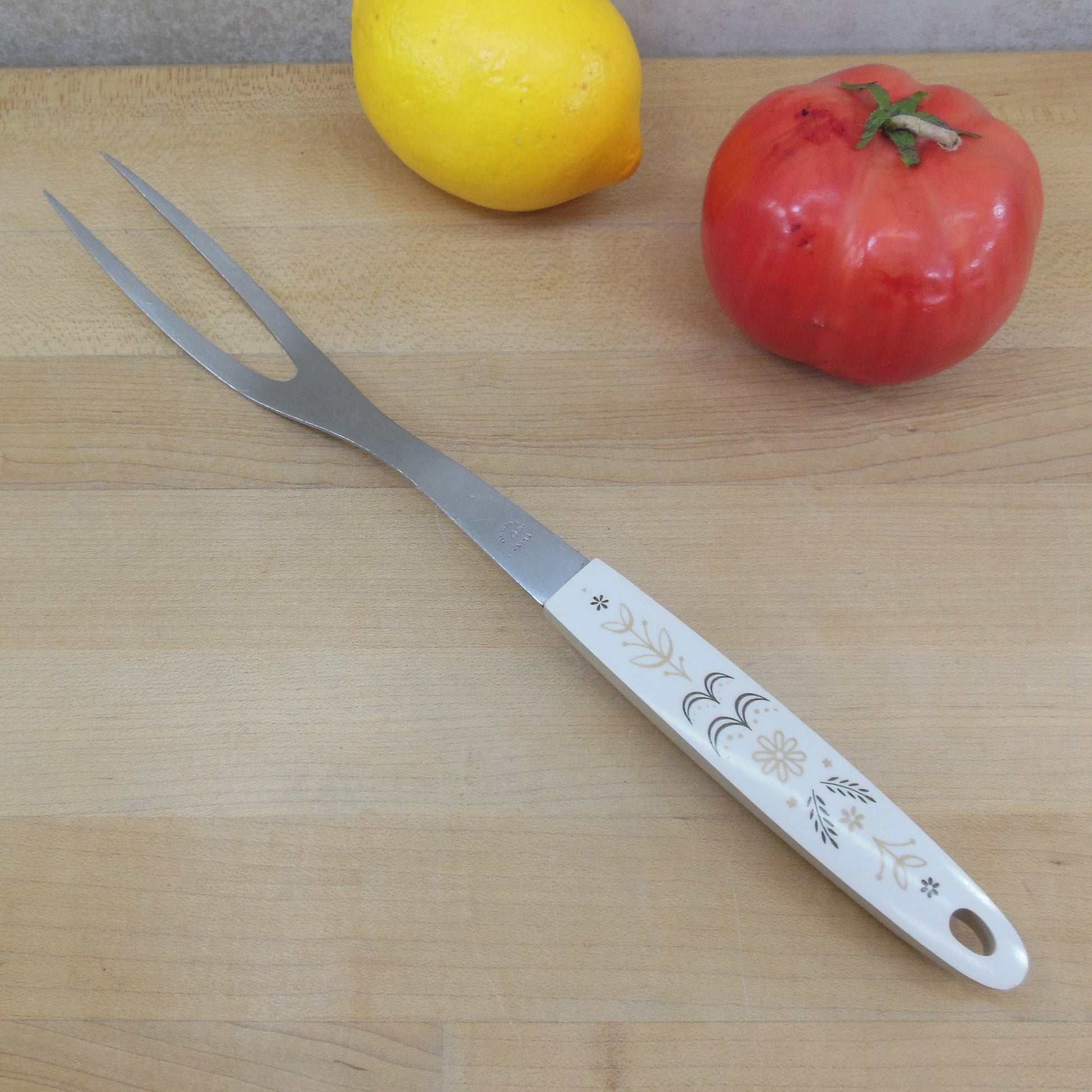 Ekco Flint Harvest Wheat Melamine Tan - Stainless Kitchen Fork