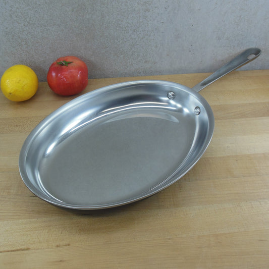 All-Clad Ltd. USA Anodized Stainless Oval Fish Omelet Fry Pan Skillet