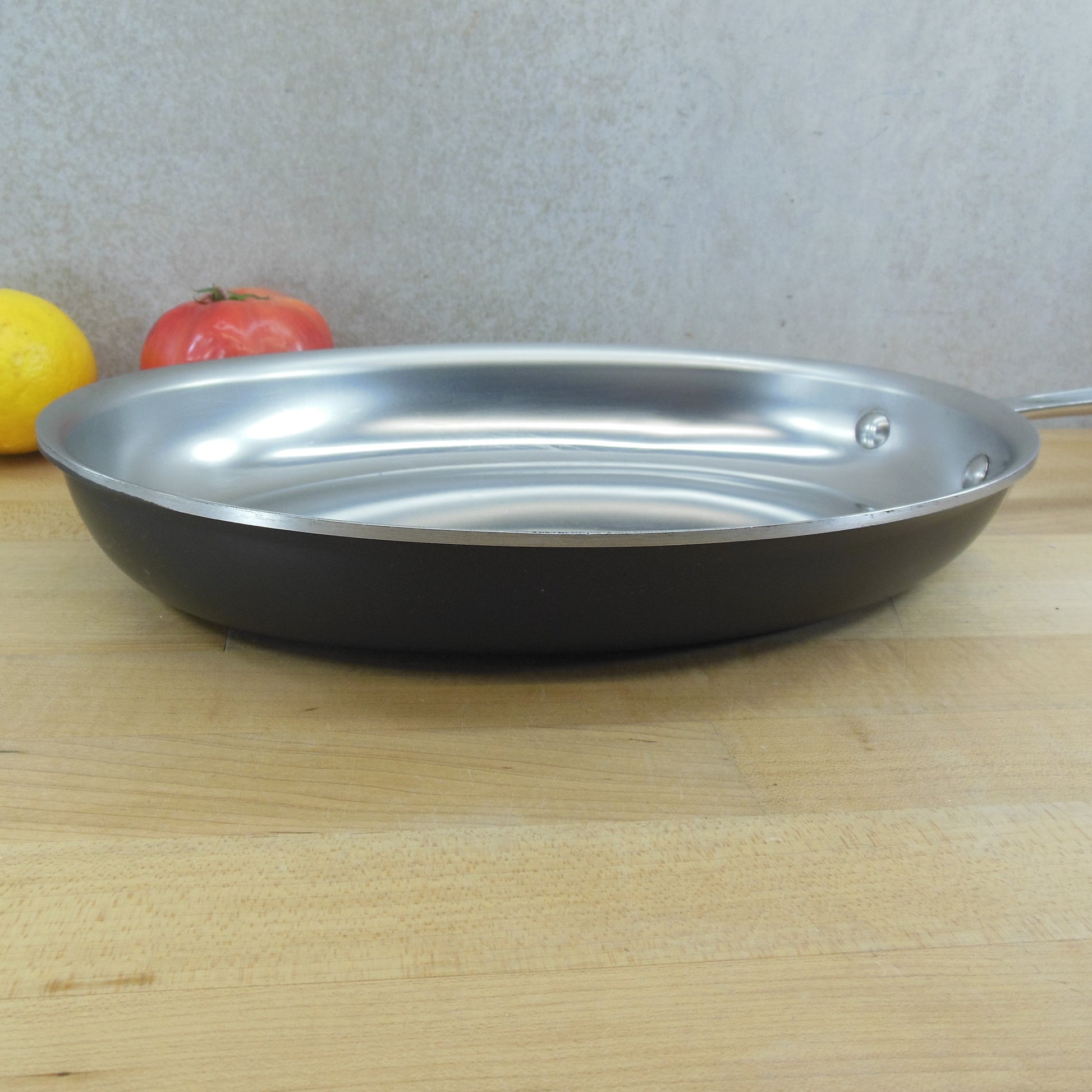 All-Clad Ltd. USA Anodized Stainless Oval Fish Omelet Fry Pan Skillet used