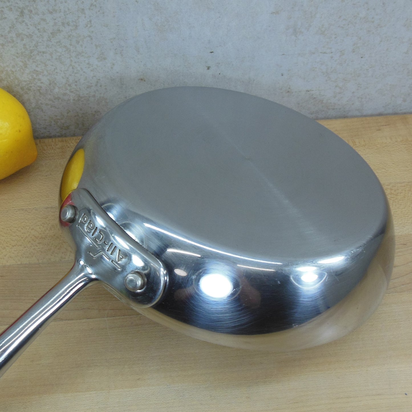 All-Clad USA Tri-Ply Stainless French Skillet 7-1/2" cleaned
