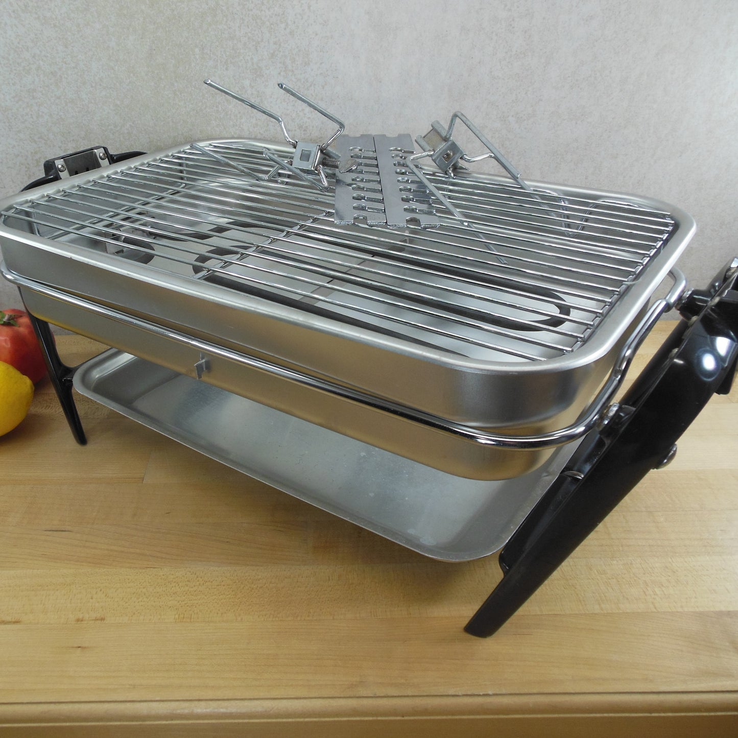 Farberware 455N Open Hearth Electric Rotisserie Grill Broiler Complete Used