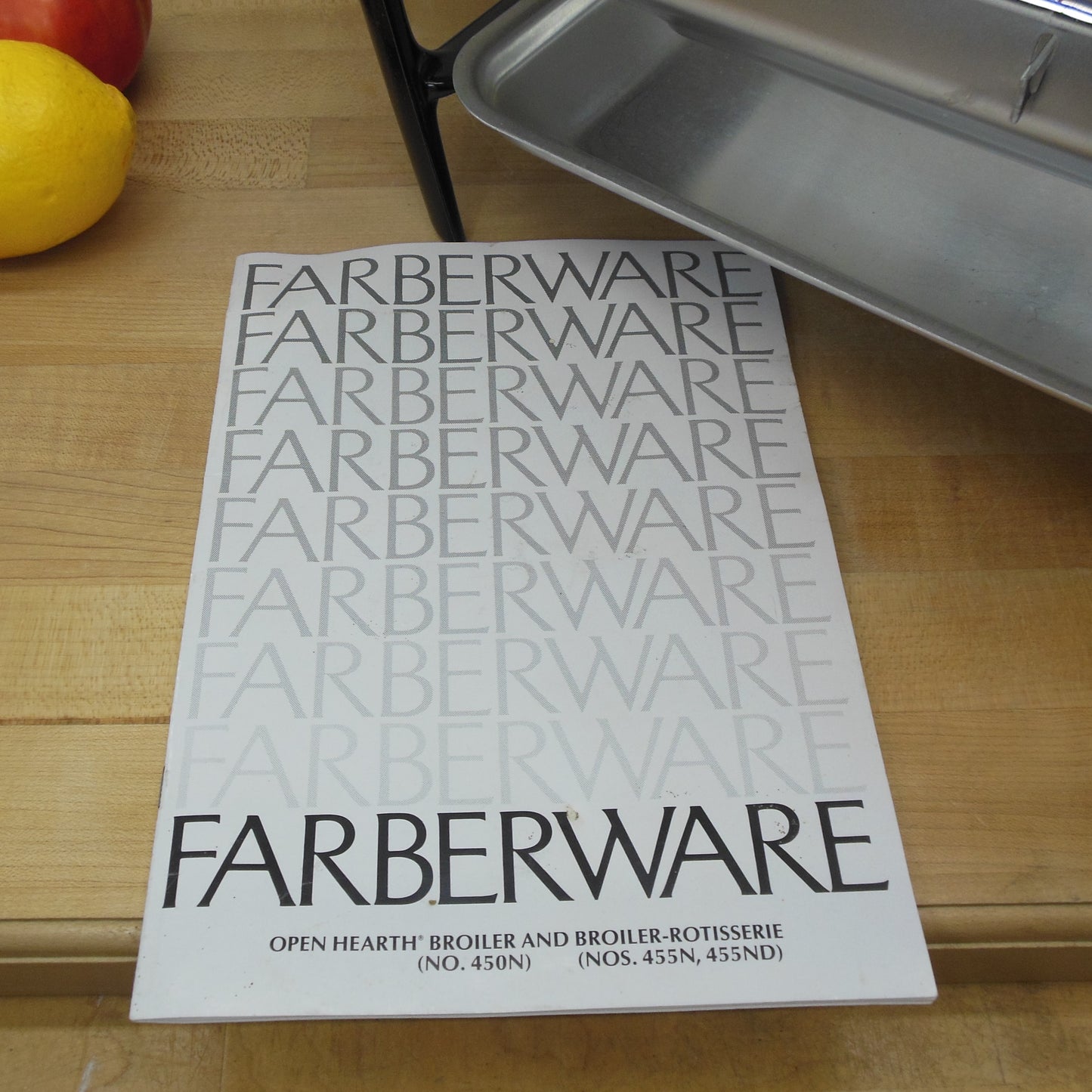 Farberware 455N Open Hearth Electric Rotisserie Grill Broiler Complete Manual